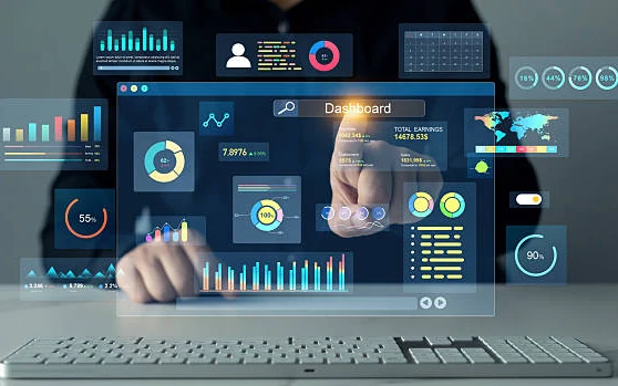 Interactive business dashboard with live charts
